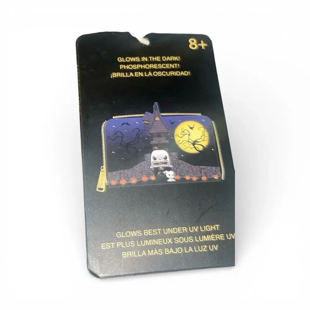 POP! Loungefly Nightmare Before Christmas Wallet Jack Zero Glow In The Dark New